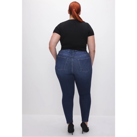 Good American Always Fits Good Legs Skinny Stretch Raw Hem Jeans 14-18 Plus - Picture 2 of 11